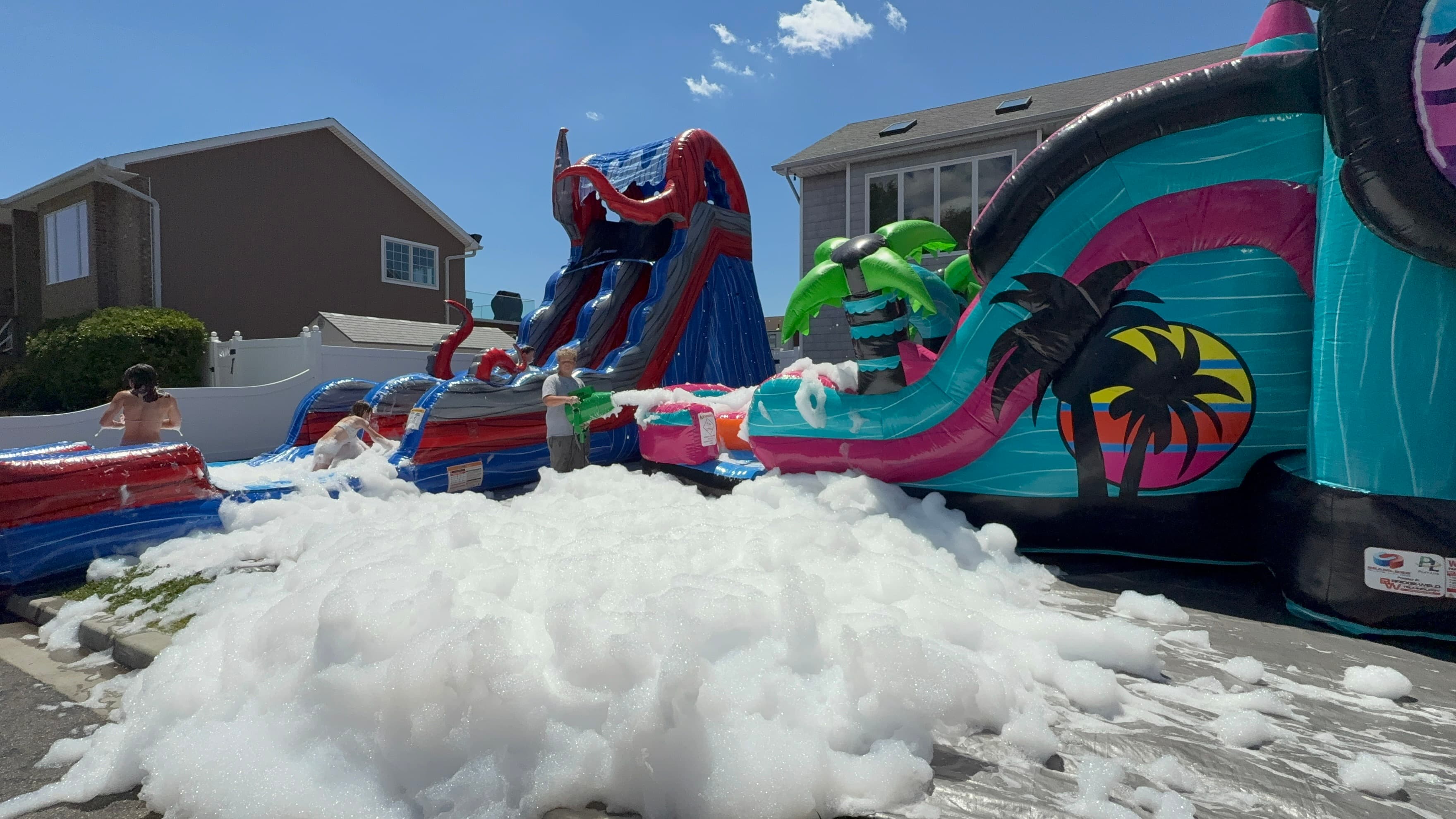 A Bounce LI rental set up at a real party