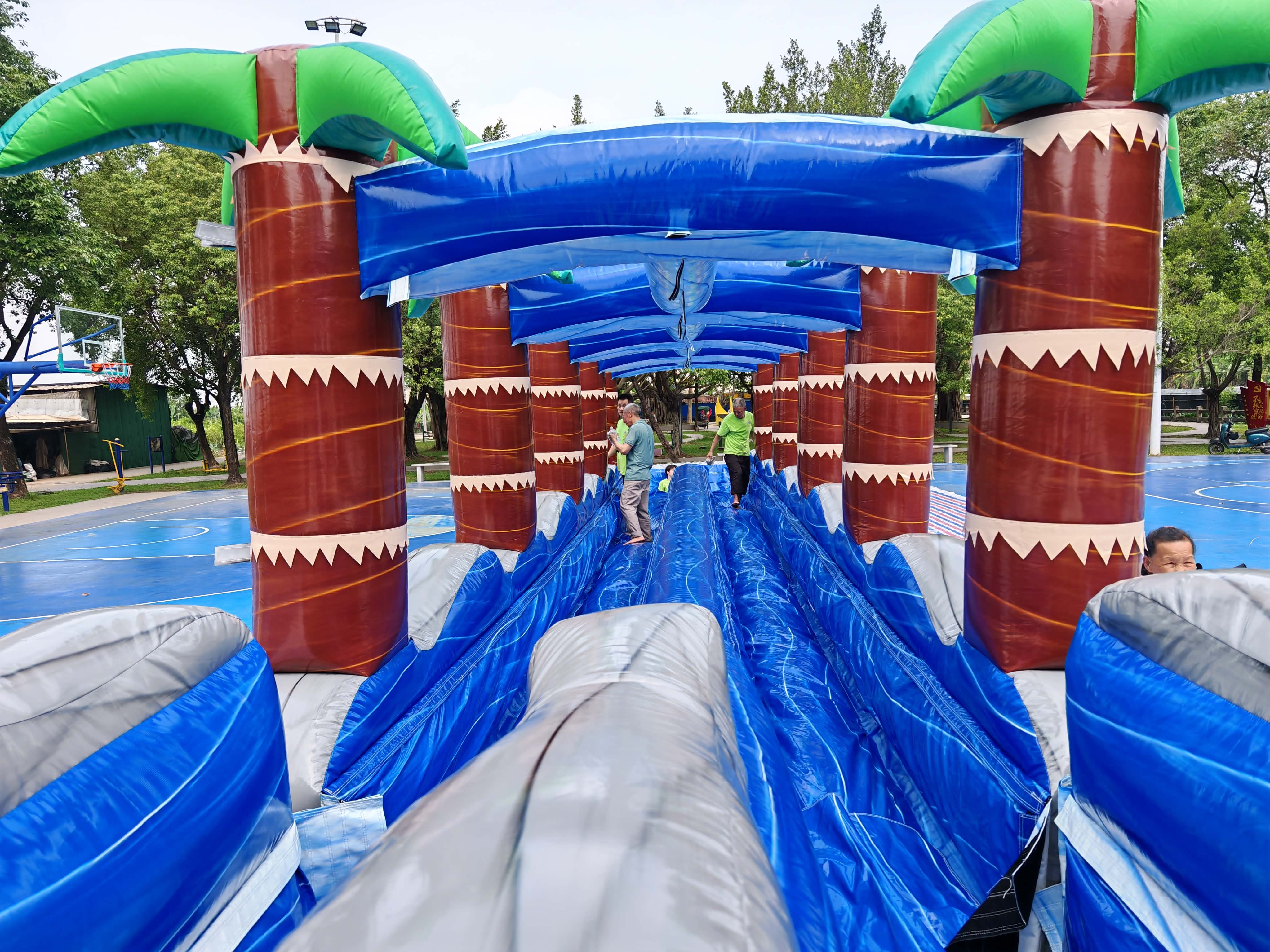A Bounce LI rental set up at a real party