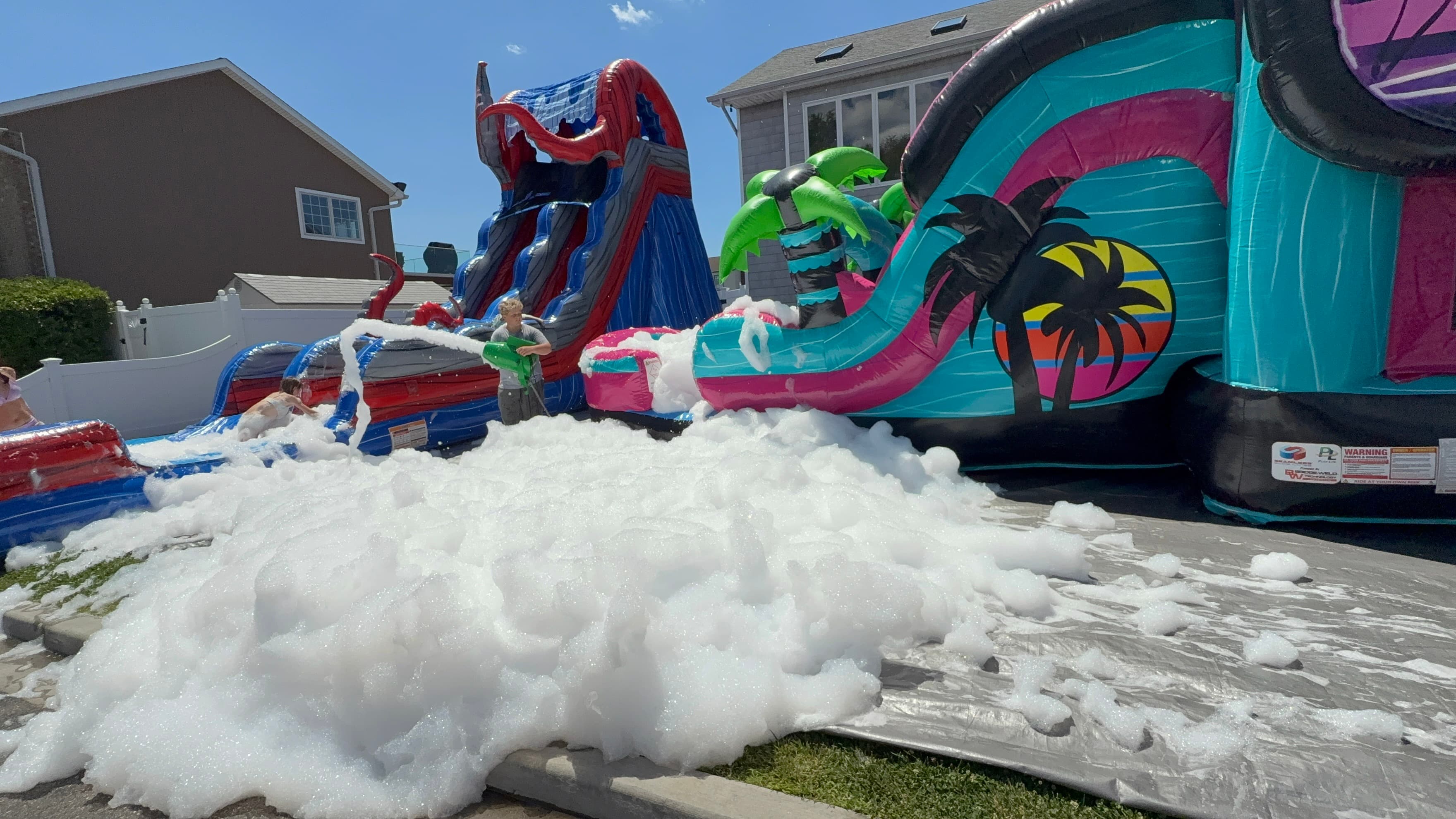 A Bounce LI rental set up at a real party