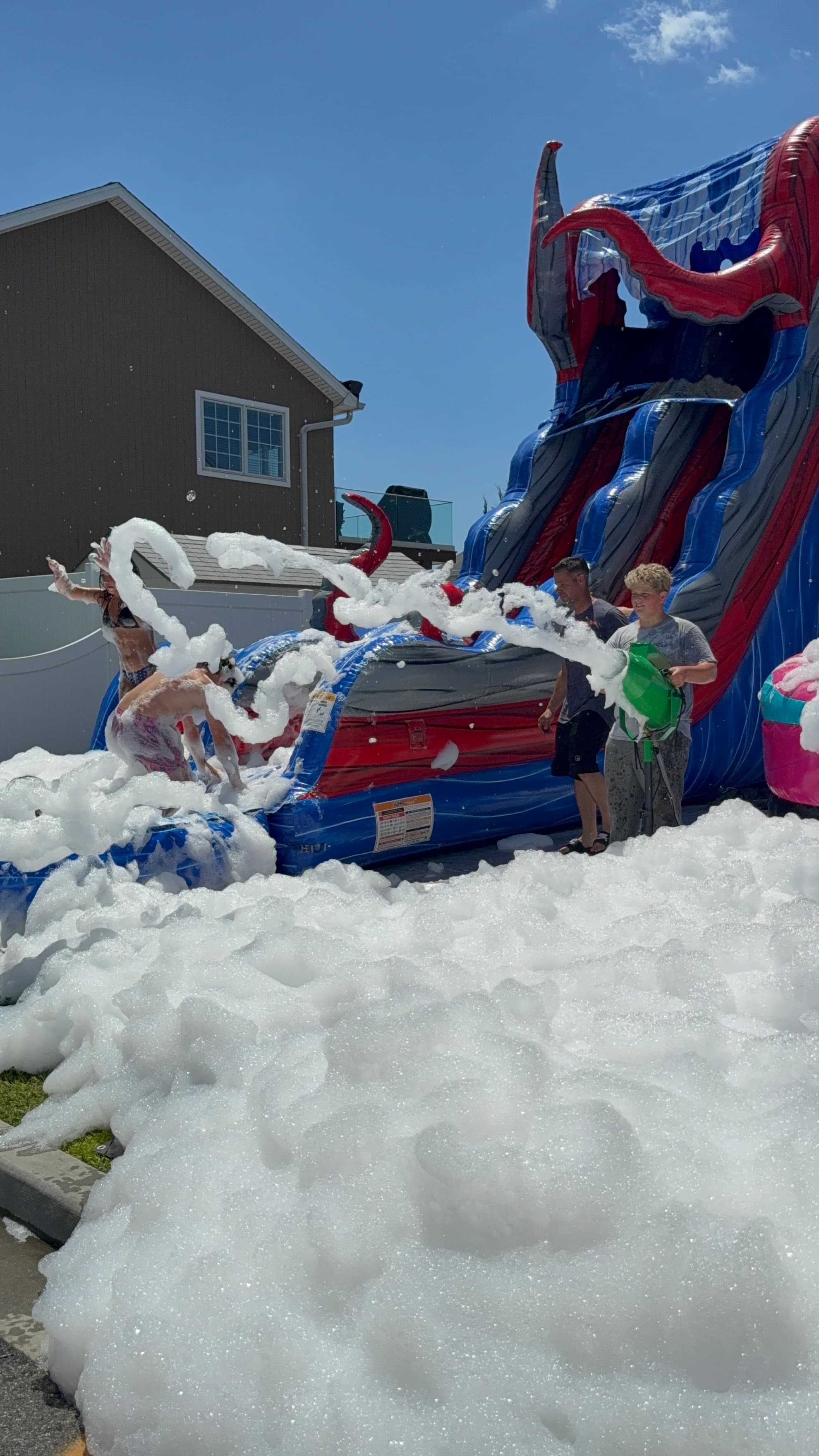 A Bounce LI rental set up at a real party